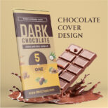 Cream milk cover design